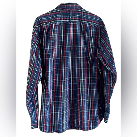 Mens' Banana Republic Blue and Red Plaid Shirt - Picture 2 of 7